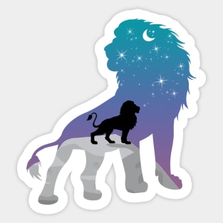 Lion in the jungle Sticker